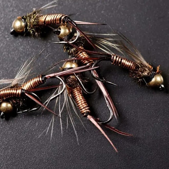 Mouches de Pêche - FlyHook™ - Nymphe à Tête en Laiton - Coin Pêcheur